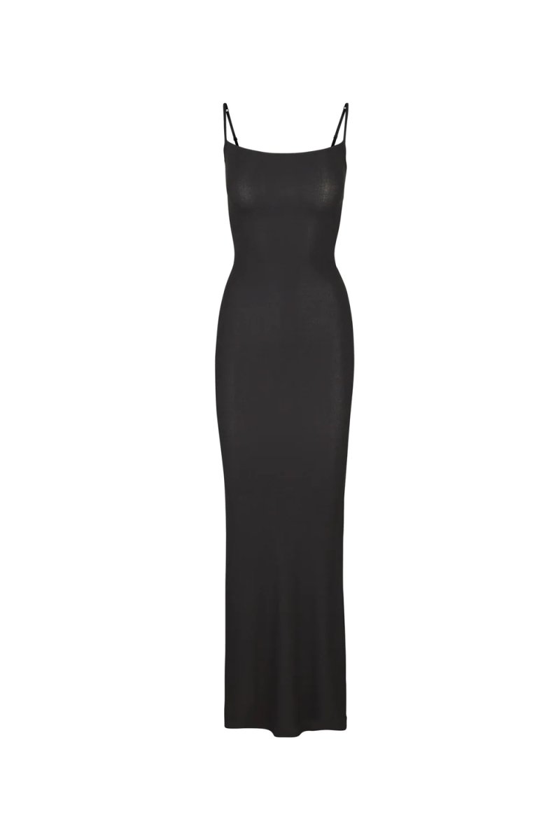Vestido maxi suave y casual de estilo lounge