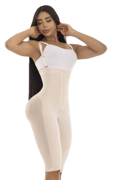Faja Colombiana Postquirúrgica Invisible para Postparto con Broches y Cierre Perineal - Marca Pitbull FPI868