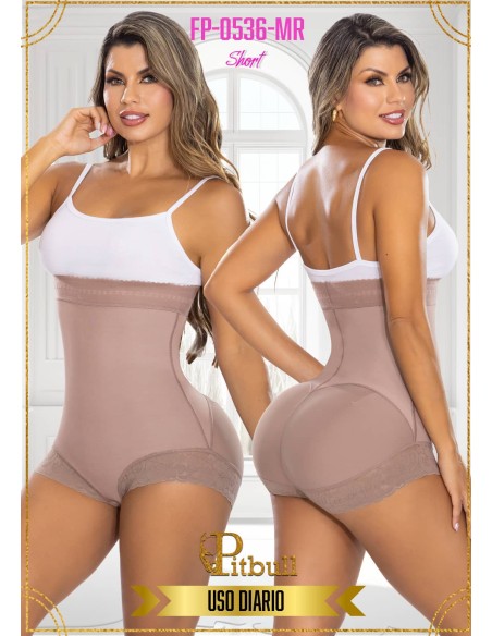 Faja Colombiana Reductora Pitbull - Short Modeladora de Uso Diario FP0536